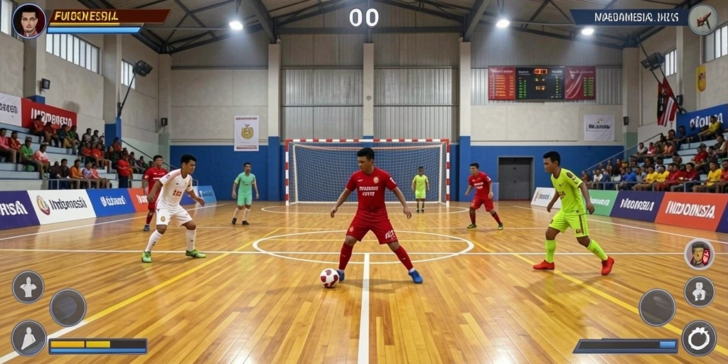 Tampilan awal permainan yang penuh warna dan menarik.