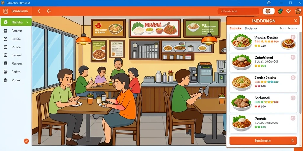 Tampilan antarmuka yang user-friendly dan menarik.