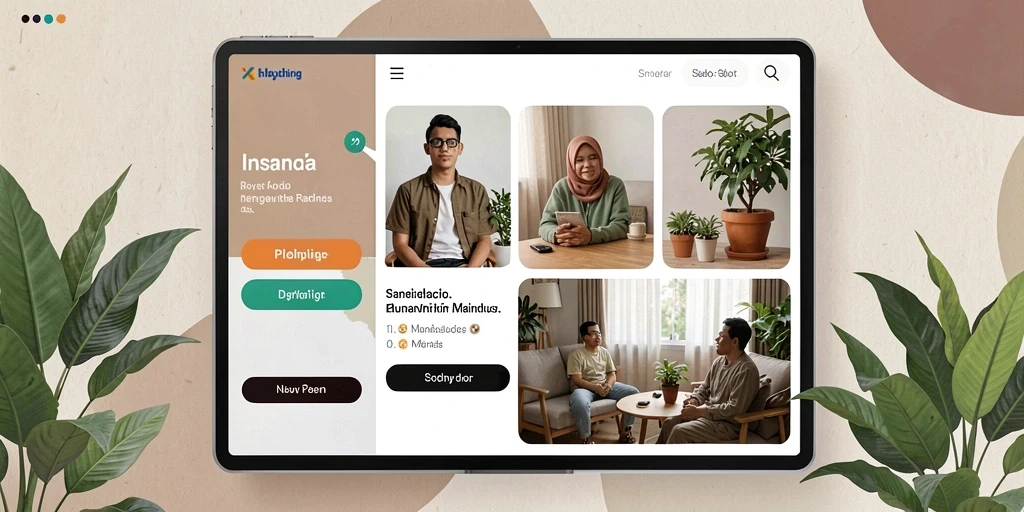 Tampilan awal yang menarik dan intuitif.