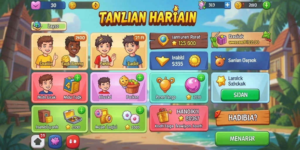 Tampilan antarmuka yang menarik dan modern.