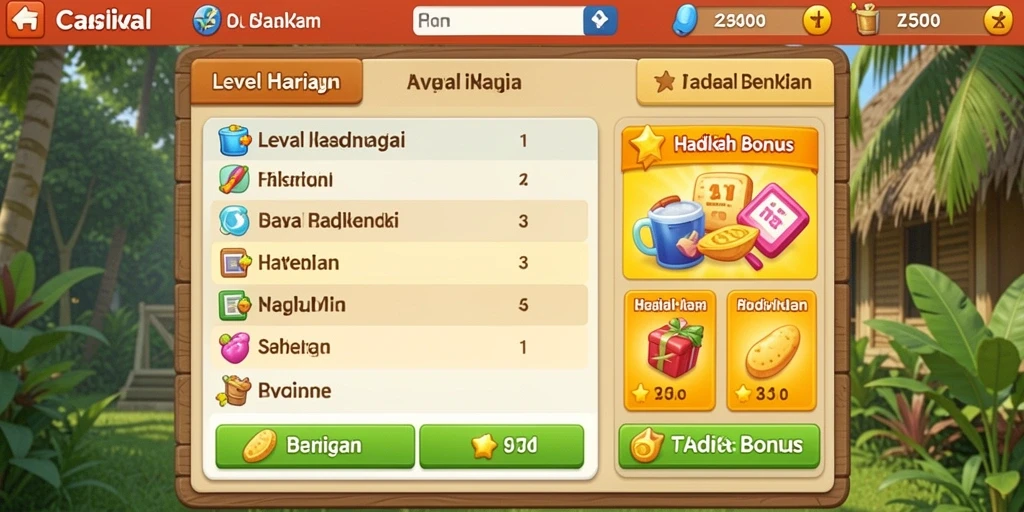 Tampilan antarmuka pengguna yang menarik.